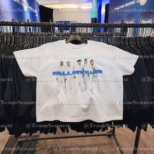 NEW 2026 Backstreet Boys White Bling Millennium Crop Top // Sphere Las Vegas